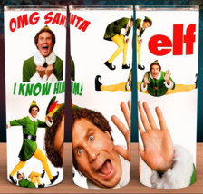 Buddy the Elf OMG Santa I Know Him Christmas Funny Tumbler Cup 20oz - £15.91 GBP