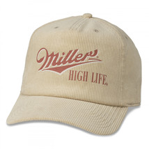 Miller High Life Beer Printed Corduroy Hat Brown - £23.91 GBP