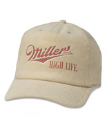 Miller High Life Beer Printed Corduroy Hat Brown - £23.44 GBP