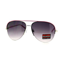 Half Rim Pilot Sunglasses Women&#39;s Color Top Oversized UV400 - £7.13 GBP