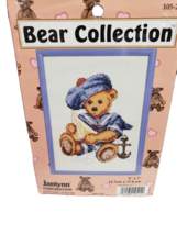 Janlynn Bear Collection Cross Stitch Kit W/Frame Sailor Bear Nautical - $7.98
