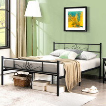 Twin/Full/Queen Size Metal Bed Frame with Headboard and Footboard-Full Size - C - £130.24 GBP