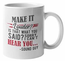 Make It Louder Funny Coffee &amp; Tea Mug for Sound Guy &amp; Audio Engineer (11oz) - £15.89 GBP+