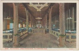 Yellowstone Park Postcard Old Faithful Lodge Dining Room - £2.34 GBP