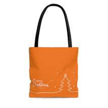 New Year &amp; Christmas Tree Orange Tiger AOP Tote Bag - $17.65+