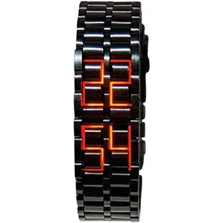 LED Lava Watch Steel Man Watches Hot Sales Fashion Digital Wristwatches ... - $16.08