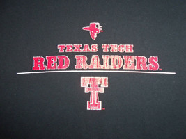 NCAA Texas Tech University Red Raiders Black Graphic Print T Shirt - XL - £14.96 GBP