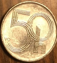1999 Czech Republic 50 Haleru Coin - £1.05 GBP