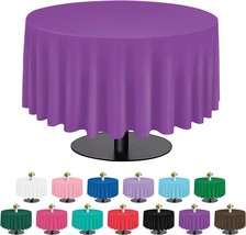 tujol Purple 6 Pack Plastic Table Cloth 84 , Disposable for - £13.59 GBP