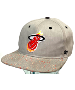 MIAMI HEAT Snapback Hat-Forty Seven Brand NBA Cap-Tan-Hardwood Classics-... - €17,86 EUR