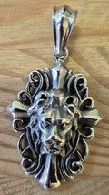 Lion Cross - Pendant - Height 6 cm - width 3.5 cm - Stainless Steel - $15.36