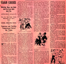 1950 Sullivan Kilrain Boxing Match Rounds Article Police Gazette Sports ... - $24.99