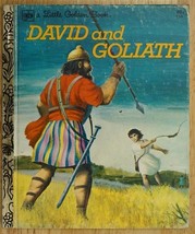Vintage Little Golden Book 1976 David &amp; Goliath Bible Story Barbara Shoo... - $12.86