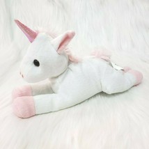 Best Made Toys Unicorn Pink White Laying Iridescent 9&quot; Plush Stuffed Toy... - £7.82 GBP
