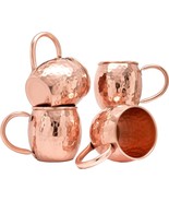 Rastogi Handicrafts Moscow Mule Mugs Mugs Gift Set  100% Pure Hammered ... - $87.30 CAD