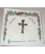 Sanford White Co. Inc. ~ Symbols of Faith ~ Cross Pin  RARE - £6.29 GBP