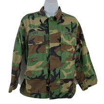 Army Military Coat Jacket Temperate Woodland Camo Size Small XX Short - £22.04 GBP