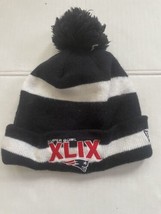 New England Patriots Super Bowl XLIX 49 Beanie Pom Winter Hat New Era Tom Brady - £15.75 GBP