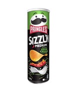 Pringles Sizzl&#39;n Medium Sour Cream potato chips 180g- Made in EU-FREE SH... - £9.33 GBP