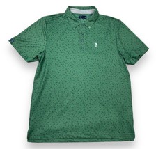 William Murray Men’s Green Golf Polo Shirt Stretch AOP Cactus Flower Blo... - $39.11