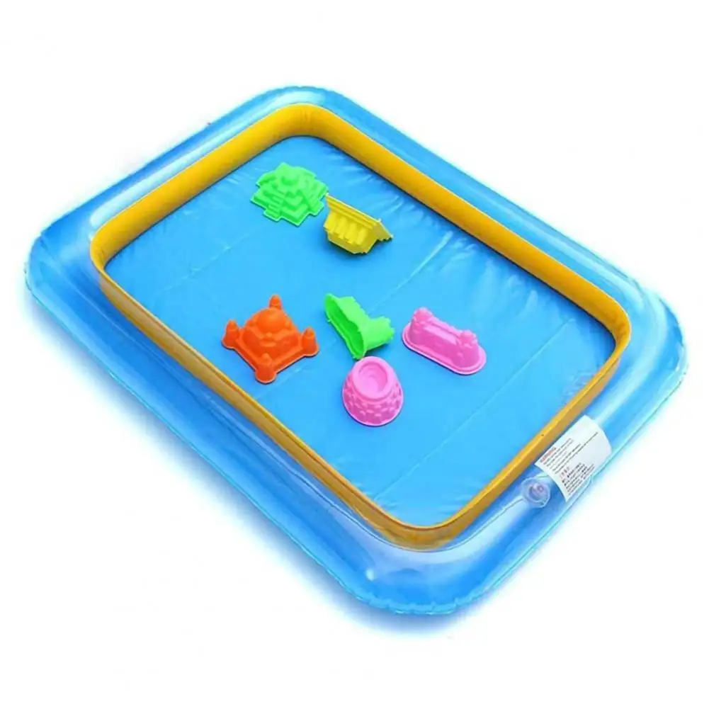 Funny Kid Toys Water Fun Practical Square Inflatable Elevated Large Sandbox Tray - £6.48 GBP+