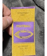 Vintage 1962 Intramural Football Ribbon *mispelled* - £8.88 GBP