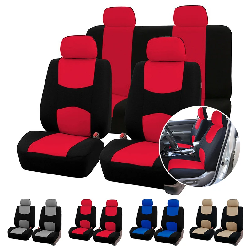 AUTOYOUTH Full Set Car Seat Cover Multiple Colors Seat Protection Cover Vehicle - £16.52 GBP+