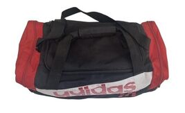 Adidas Red Black Duffel Bag Gym Travel Sports Carry On Shoulder Strap image 2