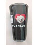 I Heart (Love) Kuvaszok Artful Alehouse Pint Glass, 16-Oz - Kuvasz - £9.27 GBP