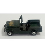 Jeep Diecast Car #814 Green No Door Army Style Unbranded - $5.93