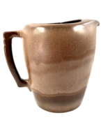 Frankoma Pottery Plainsman Brown Water  8&quot; Pitcher 5D With Ice Lip Handl... - £46.92 GBP