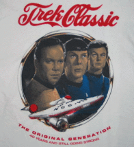 Star Trek 40th Anniversary Trek Classic Trio T-Shirt Size LARGE NEW UNWORN - $11.64
