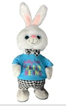 Gemmy Animated Easter Belly Shaking Bunny 18&quot; Dancing Plush Tootsie Roll... - £22.38 GBP