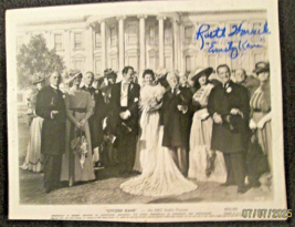 ORSON WELLS : ACTOR: RUTH WARRICK :ACTRESS (CITIZEN KANE) RARE PHOTO AUT... - $296.99