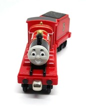 Thomas the Train with Tender Car Magnetic Coupling - James - Die Cast Metal - $11.99