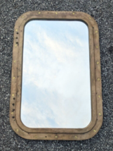 Vintage Brass Porthole Window Converted to Mirror Nautical Decor - £233.96 GBP