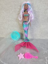 Barbie Color Reveal Mermaid Teal Tube 2020 African American Green Tropical Doll - £11.20 GBP