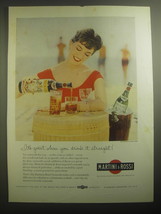 1959 Martini &amp; Rossi Vermouth Ad - It&#39;s great when you drink it straight - £14.62 GBP