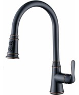 Duttao DF-1217A-ORB Single Handle Pull-Down Kitchen Faucet Without Deck ... - £52.92 GBP