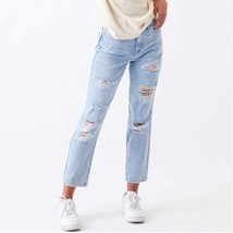 PacSun Light Wash MOM JEANS High-rise, ripped, distressed | Size 30 NWT - £35.31 GBP
