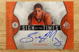 2006-07 SP Authentic Veterans Sean May Rookie Auto Autograph STV-SM Bobcats - £7.43 GBP