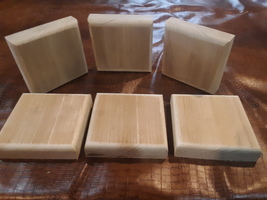 Solid wood coasters  - £10.39 GBP
