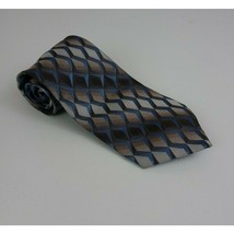 Stafford Blue &amp; Tan Tie With Wavy Designs - £10.07 GBP