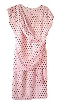 Light Pink polkadot midi women&#39;s Dress Size XL - £102.98 GBP