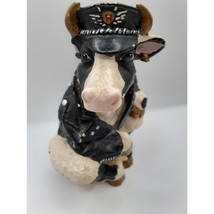 A Cool Biker Highway Hoisteins Enesco Cow Figurine. - £7.85 GBP