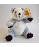 Vintage Kellytoy Gray Panda Bear Plush Kelly Toy Stuffed Animal With Tag - £21.78 GBP