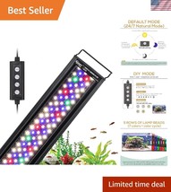 Waterproof 42W LED Fish Tank Light - 24/7 Lighting with Customizable Bri... - $1,903.05 MXN