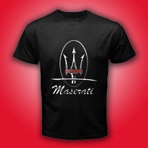 MASERATI Car Logo GranTurismo Quattroporte Tee Black T-Shirt Size S-3XL - £13.98 GBP+