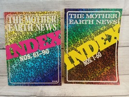 Lot of 2 The Mother Earth News Magazine Index  Issues # 1-60 and Issues #61-90 - $24.19