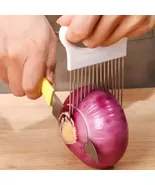 Stainless Steel Onion Slicer Holder — Fruit and Vegetable Slicing Fork - $9.99